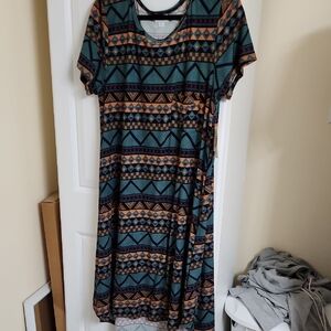 Lularoe Geometric Patterned Dress